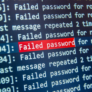 En computerskærm med SSH-nøgler (SSH-nøgler) med en rød boks med hvid tekst.