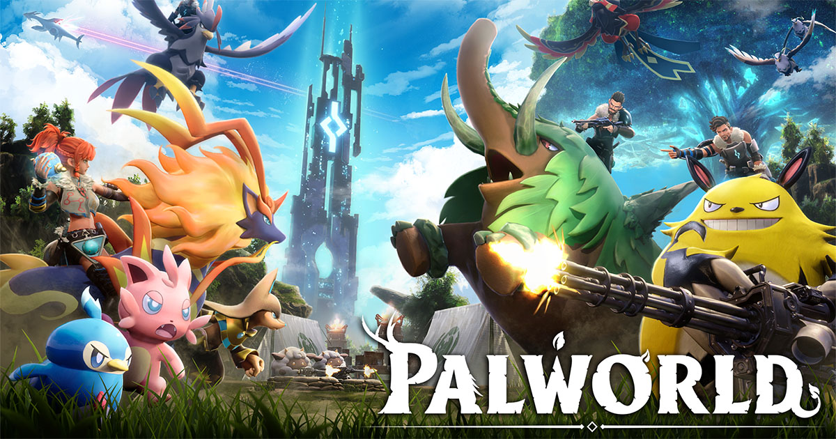 En PalWorld-plakat med spændende server-op-eventyr.