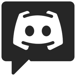 Det sorte og hvide Discord-logo har et stiliseret spil-controller-ansigt inde i en chatboble, der afspejler den engagerende fællesskabsånd i fremtidige nodediskussioner.